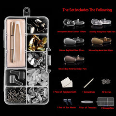 DIY installation tools included: screws, tweezers, screwdriver, cleaning cloth, storage box