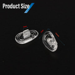 15mm silicone nose pads in push-in design for most frames