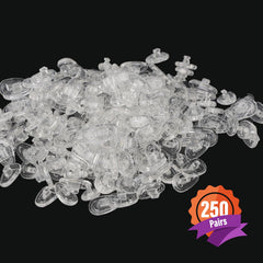 Close-up of 15mm silicone nose pad for eyeglasses