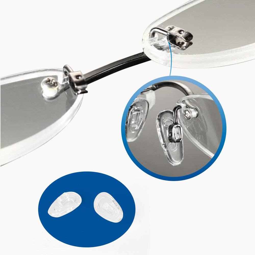 Compatible with metal, plastic, and rimless glasses