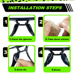 Durable tear-resistant silicone nose pads