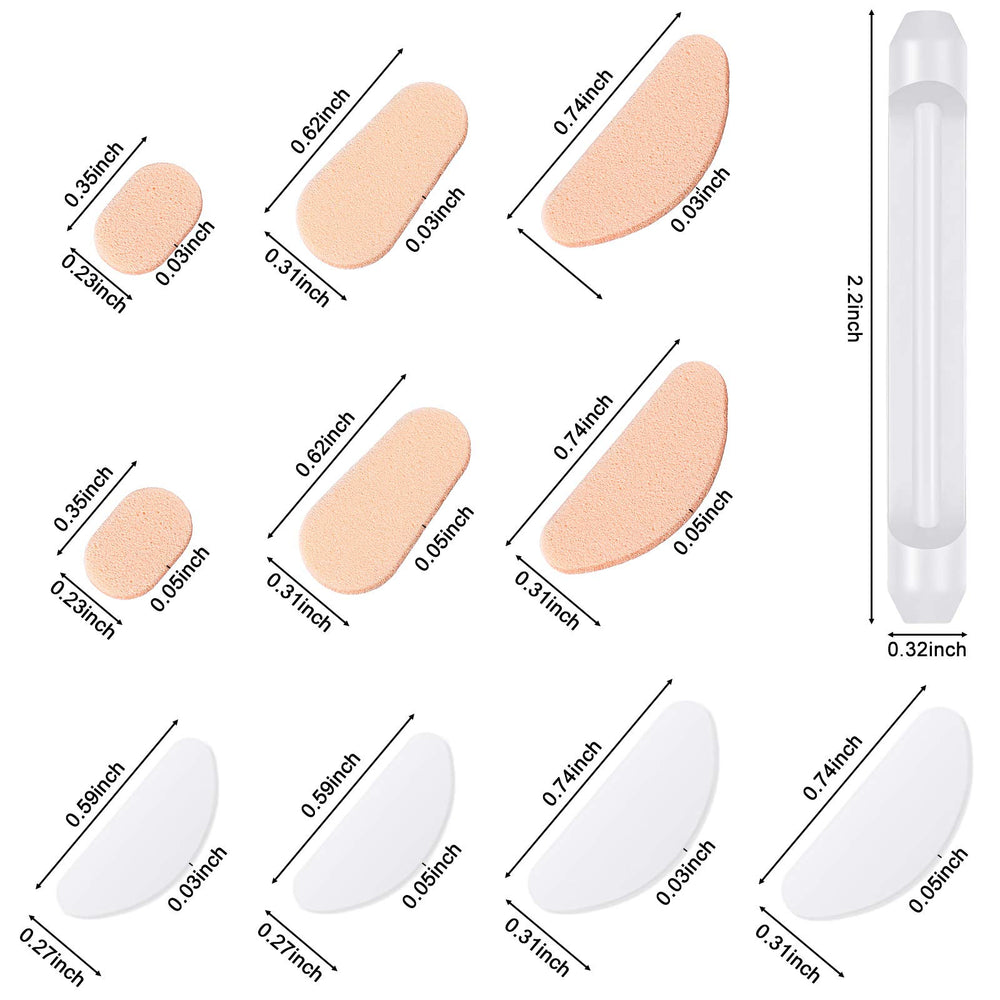Silicone nose pads in 2 thicknesses