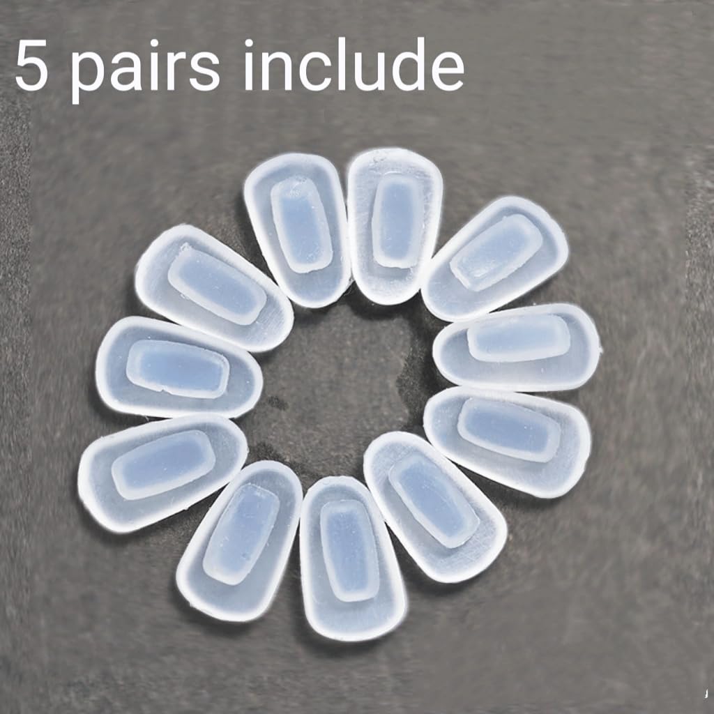 Replacement silicone nose pads, 5 pairs