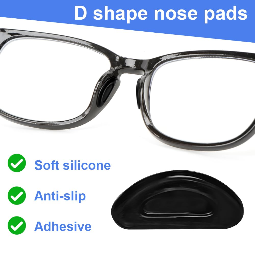 Soft silicone anti-slip nose pads for glasses
