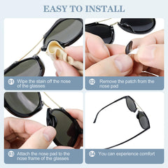3.5 mm thickness silicone nose pads on glasses