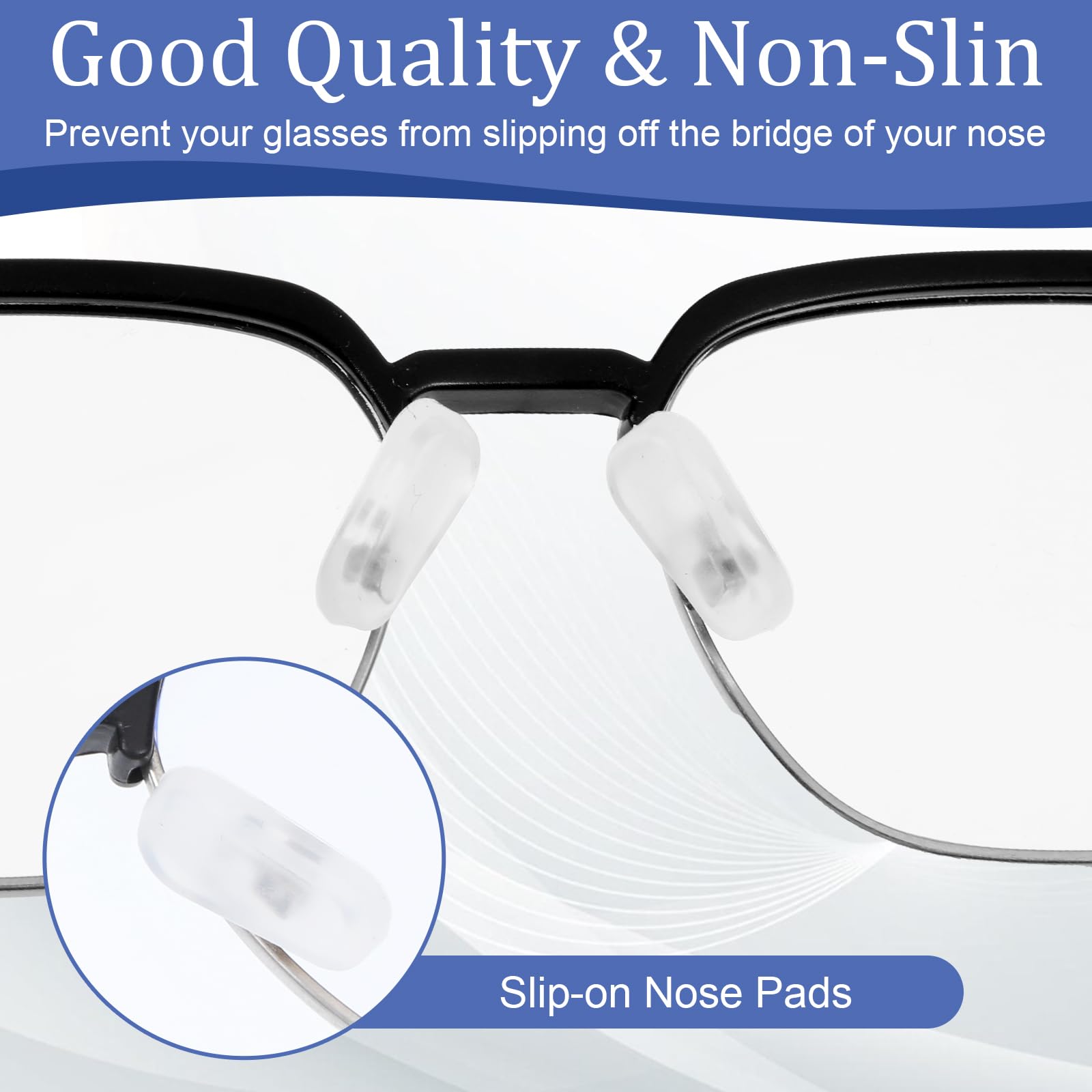 Nose pad size 17x9 mm (0.67x0.35 in)