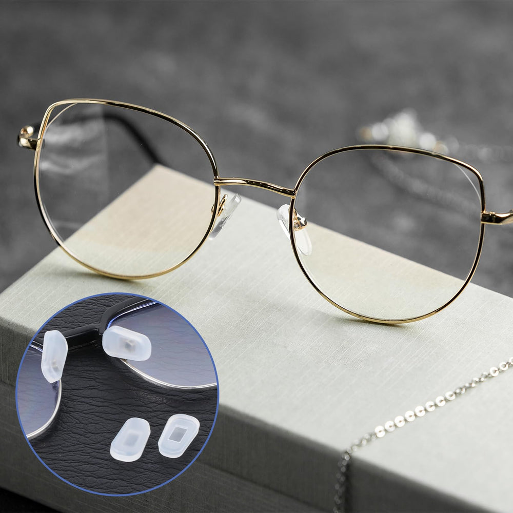White silicone nose pads suitable for many eyewear styles