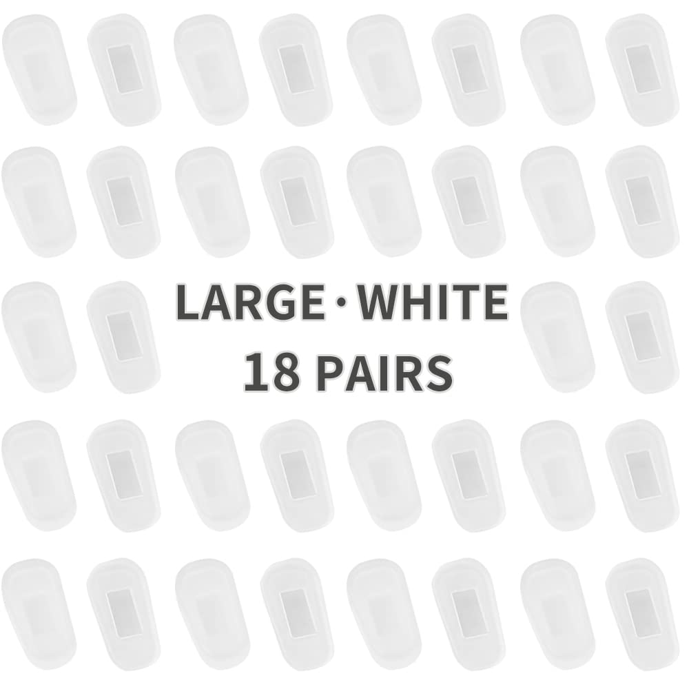 Soft silicone nose pads for screw-in eyeglasses