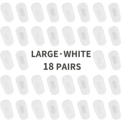 Soft silicone nose pads for screw-in eyeglasses