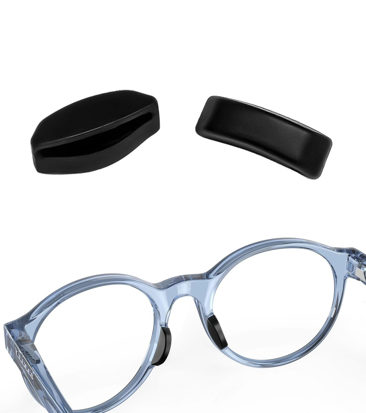 Silicone replacement nose pads for Oakley Spindrift OO9474 / OX8176, black large size