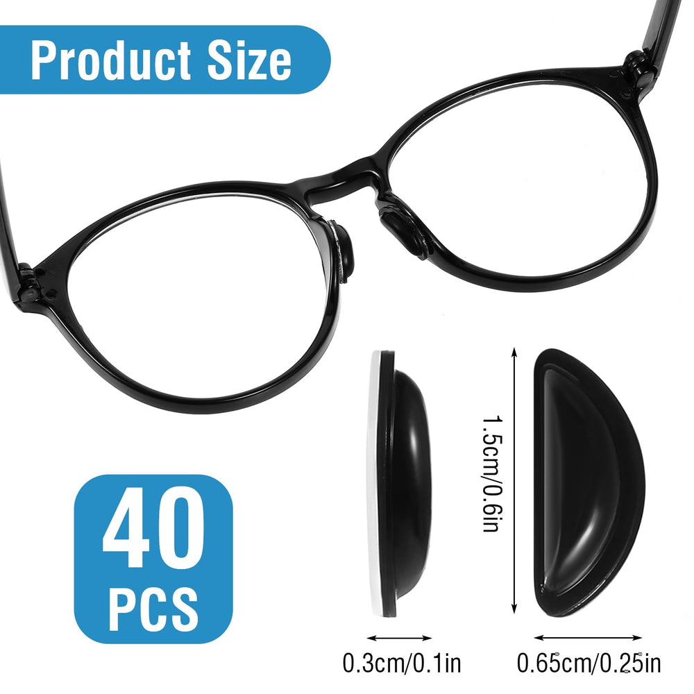 Self-adhesive silicone nose pads for glasses