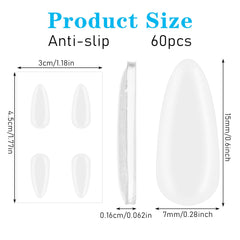 Transparent silicone nose pads for a 30-pair pack