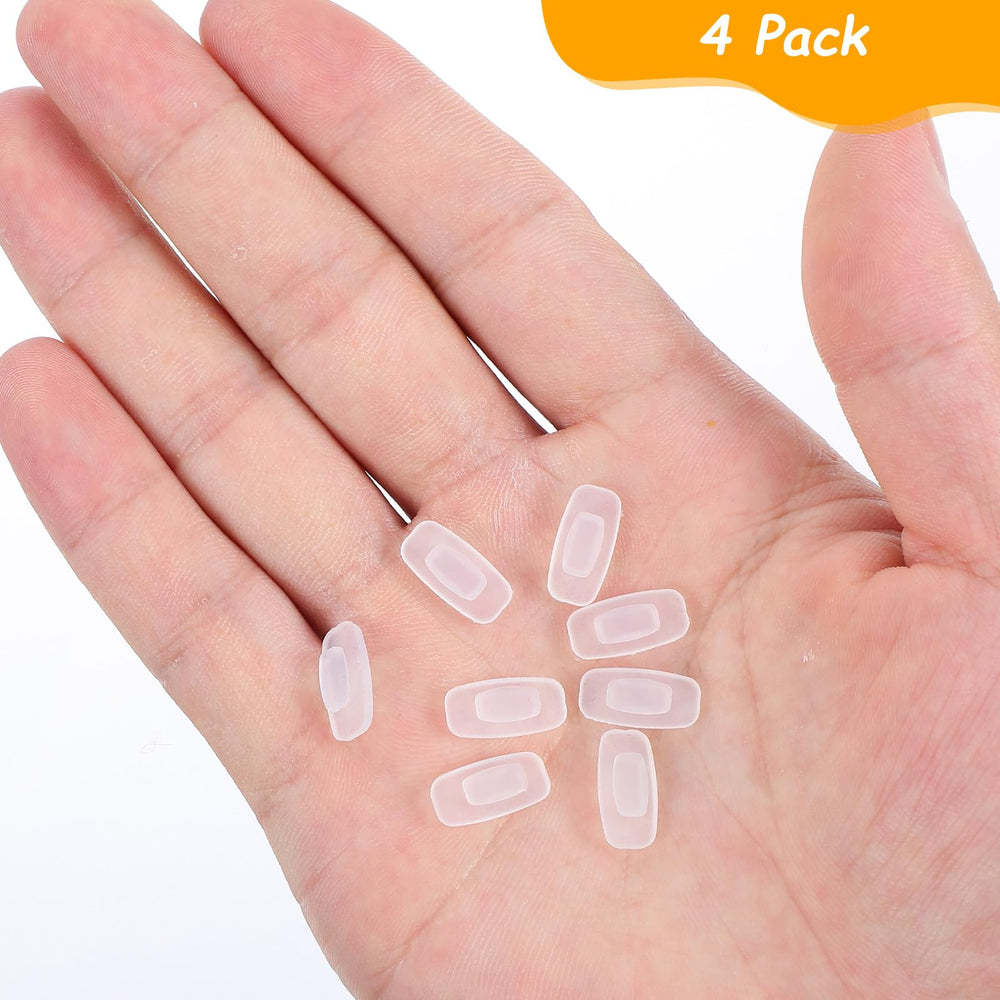 Anti-slip air chamber nose pads on eyeglasses