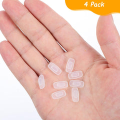 Anti-slip air chamber nose pads on eyeglasses