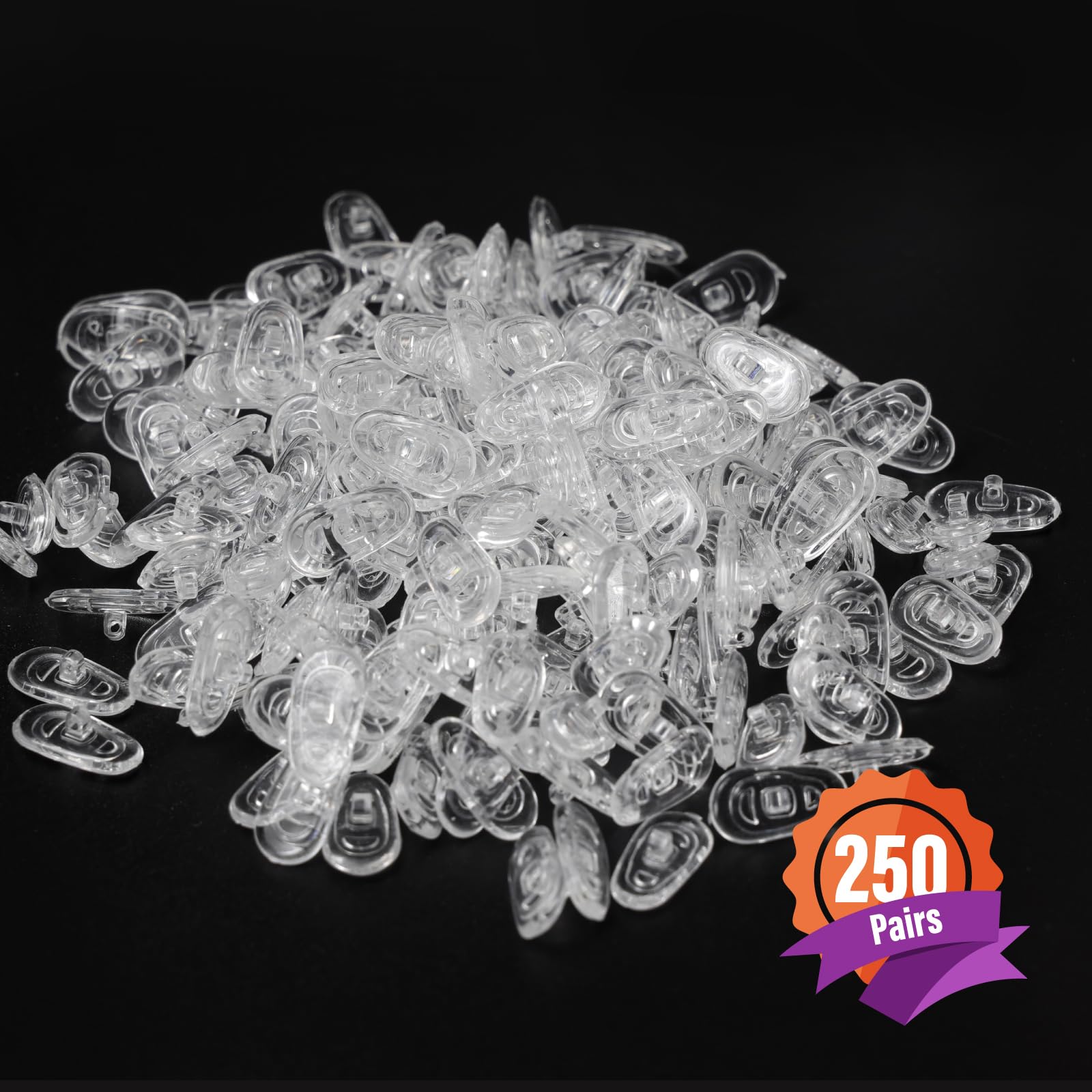 Clip-on and screw-on nose pad options