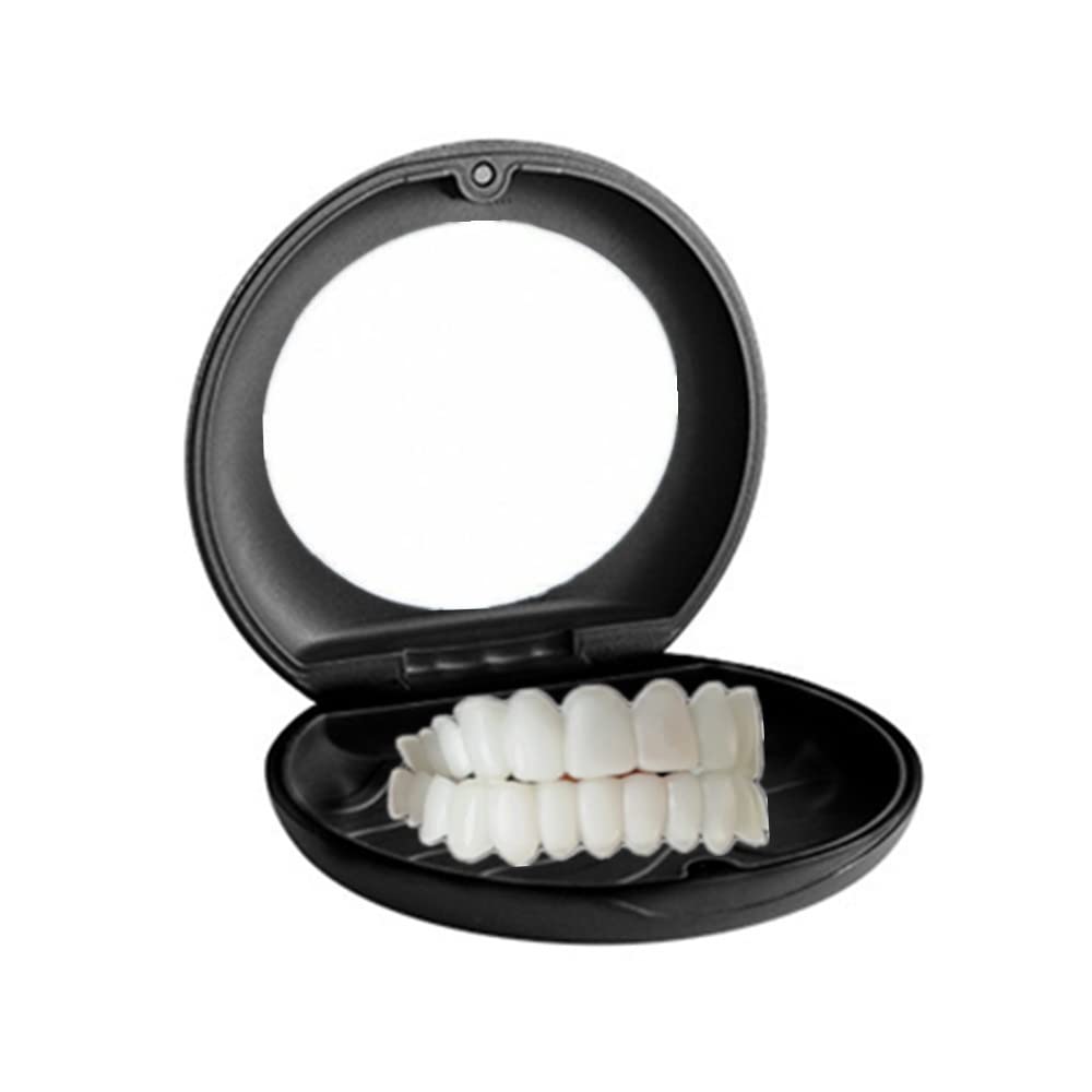 Front view of silicone gel snap-on braces