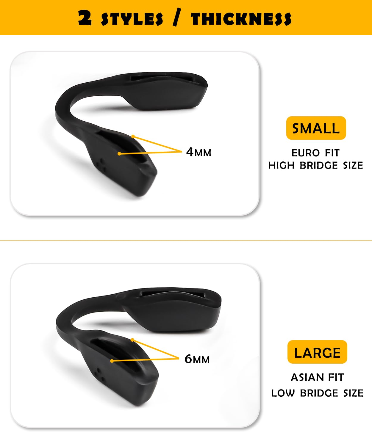 Silicone soft nose pads material for comfort