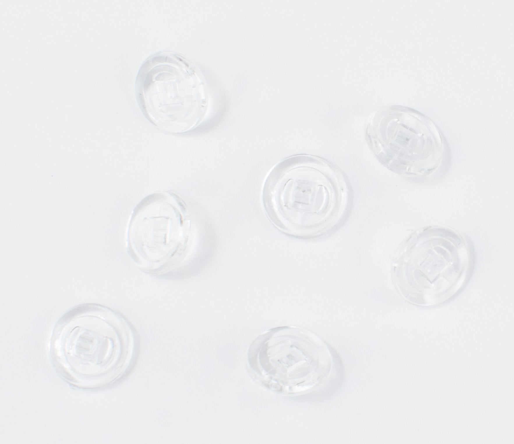 Silicone round nose pads 9mm screw-fit for spectacles by Sports World Vision