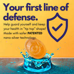 Packaging shot for Silver Biotics Lozenges with 60 PPM SilverSol