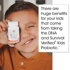 Digestive health benefits graphic for kids probiotic