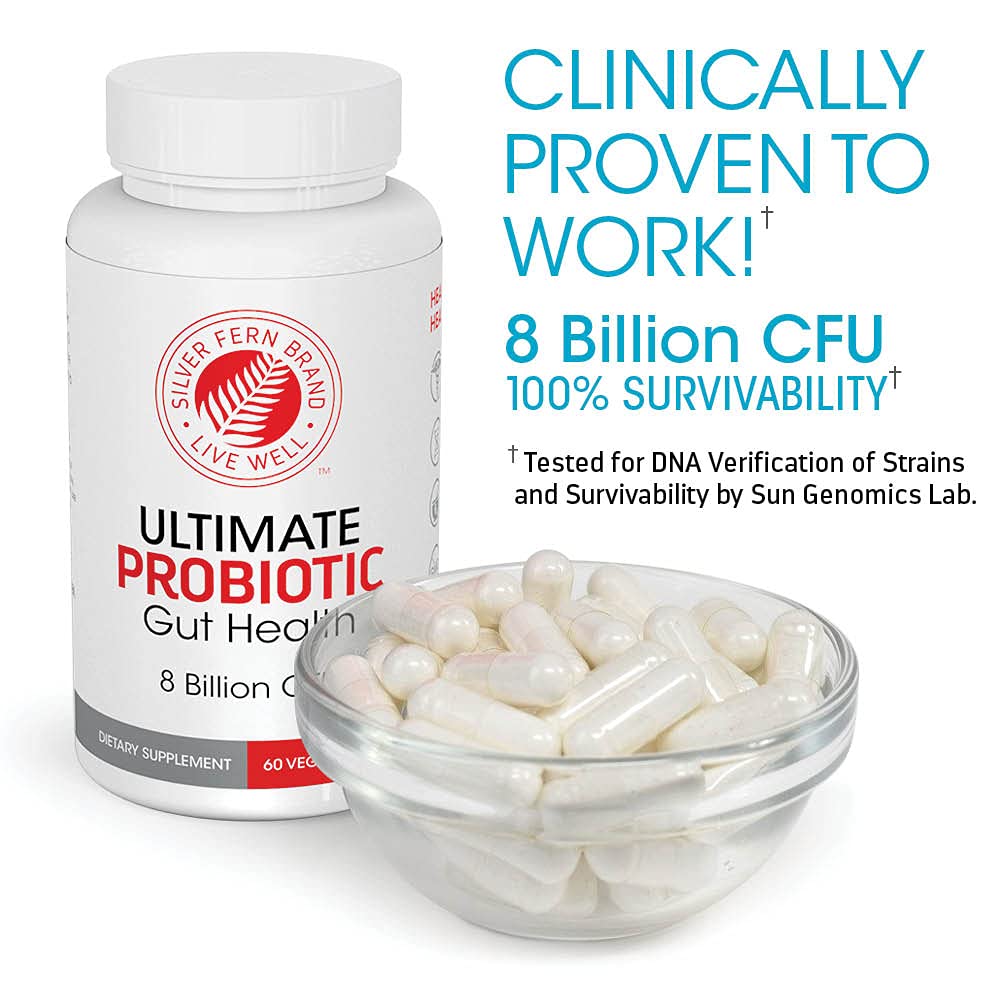 Back label detailing ingredients and dosage for Ultimate Probiotic