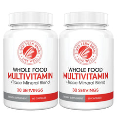 Front view of Silver Fern Whole Food Daily Multi Vitamin bottle