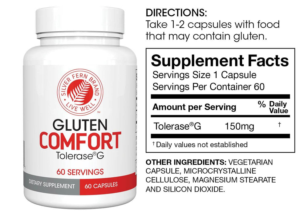 Close-up of Gluten Comfort packaging