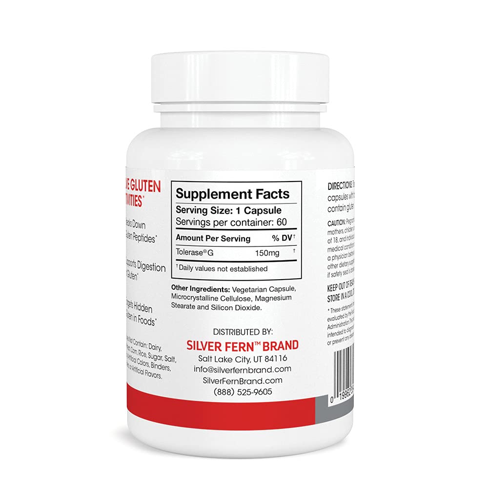 Digestive health showing gluten protein breakdown