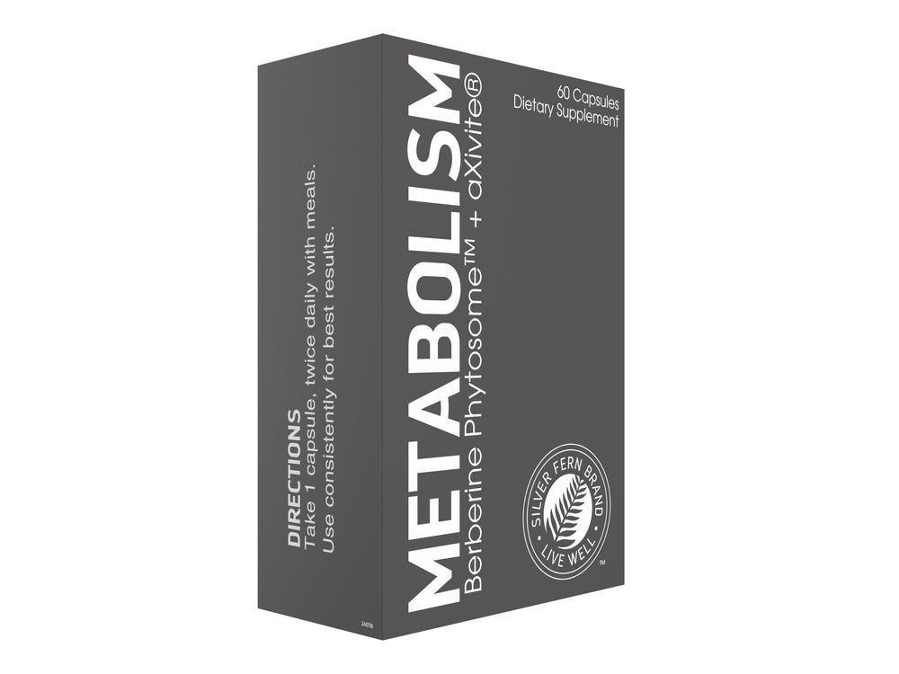 Bottle of Silver Fern Metabolism Supplement with Berberine Phytosome and aXivite