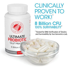 Probiotic capsules close-up