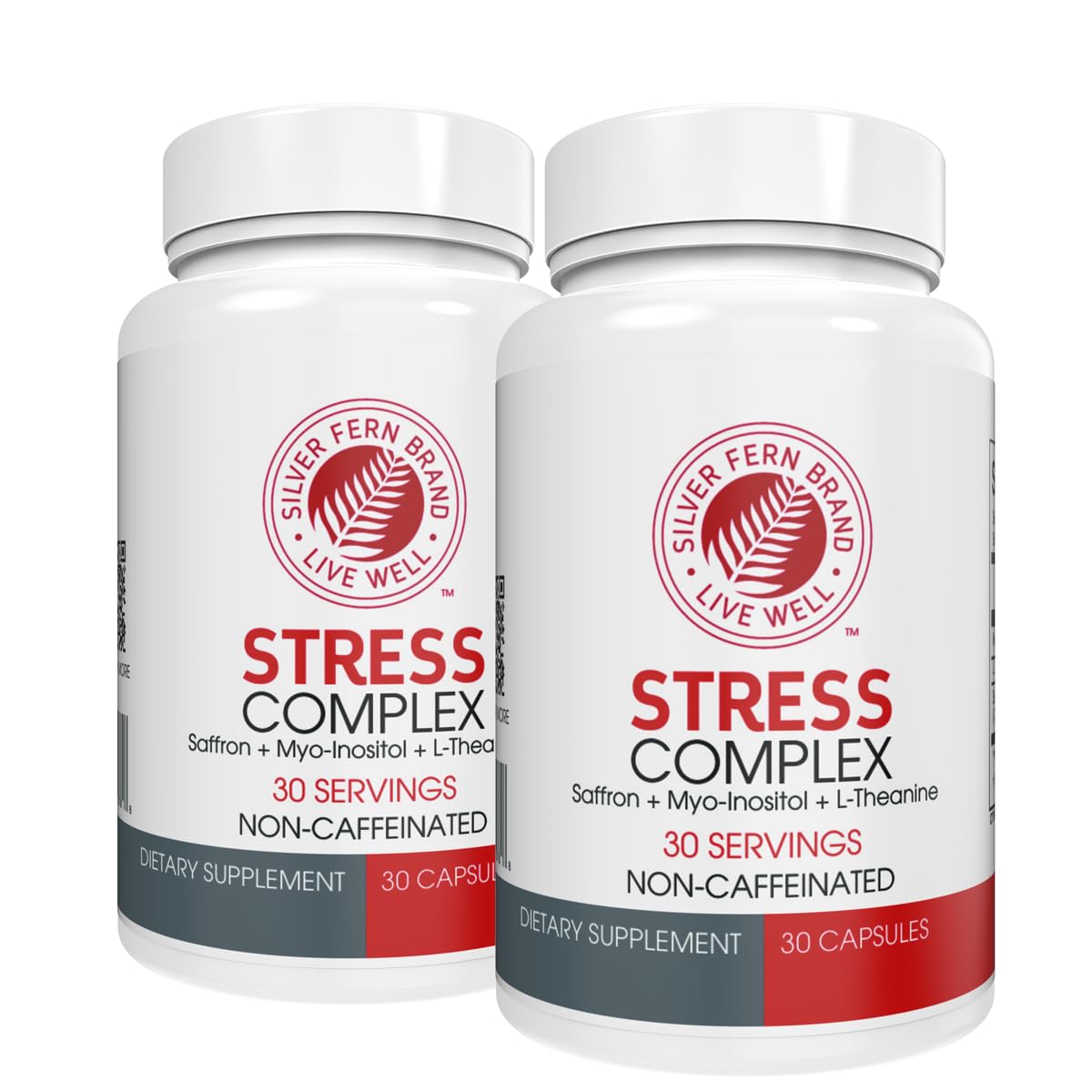 Silver Fern Stress Complex bottle with capsules