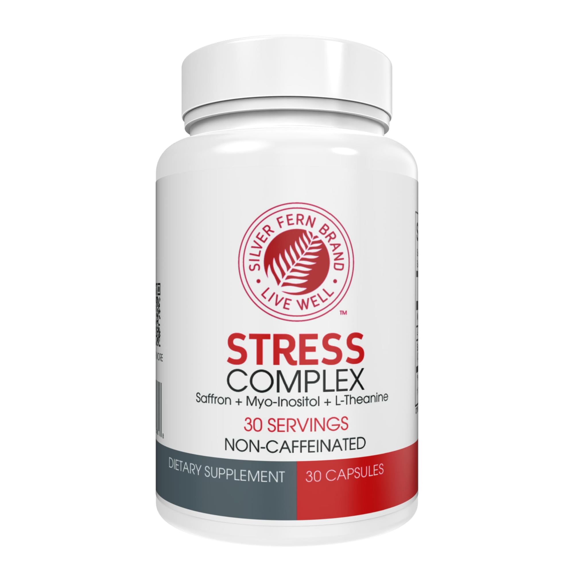 Bottle of Silver Fern Stress Complex with 30 capsules