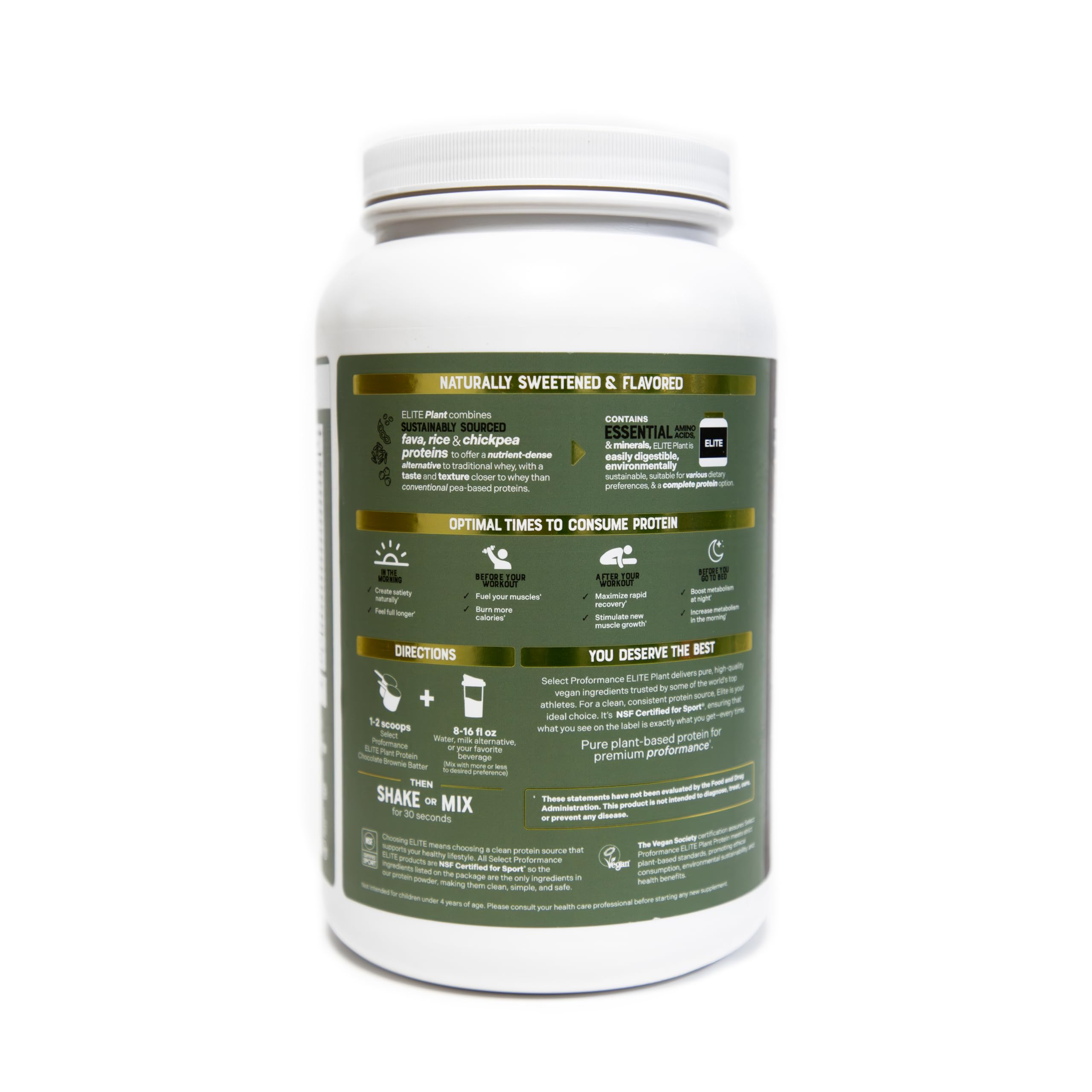 Silver Star Nutrition Elite Plant Protein close-up showing smooth, creamy texture