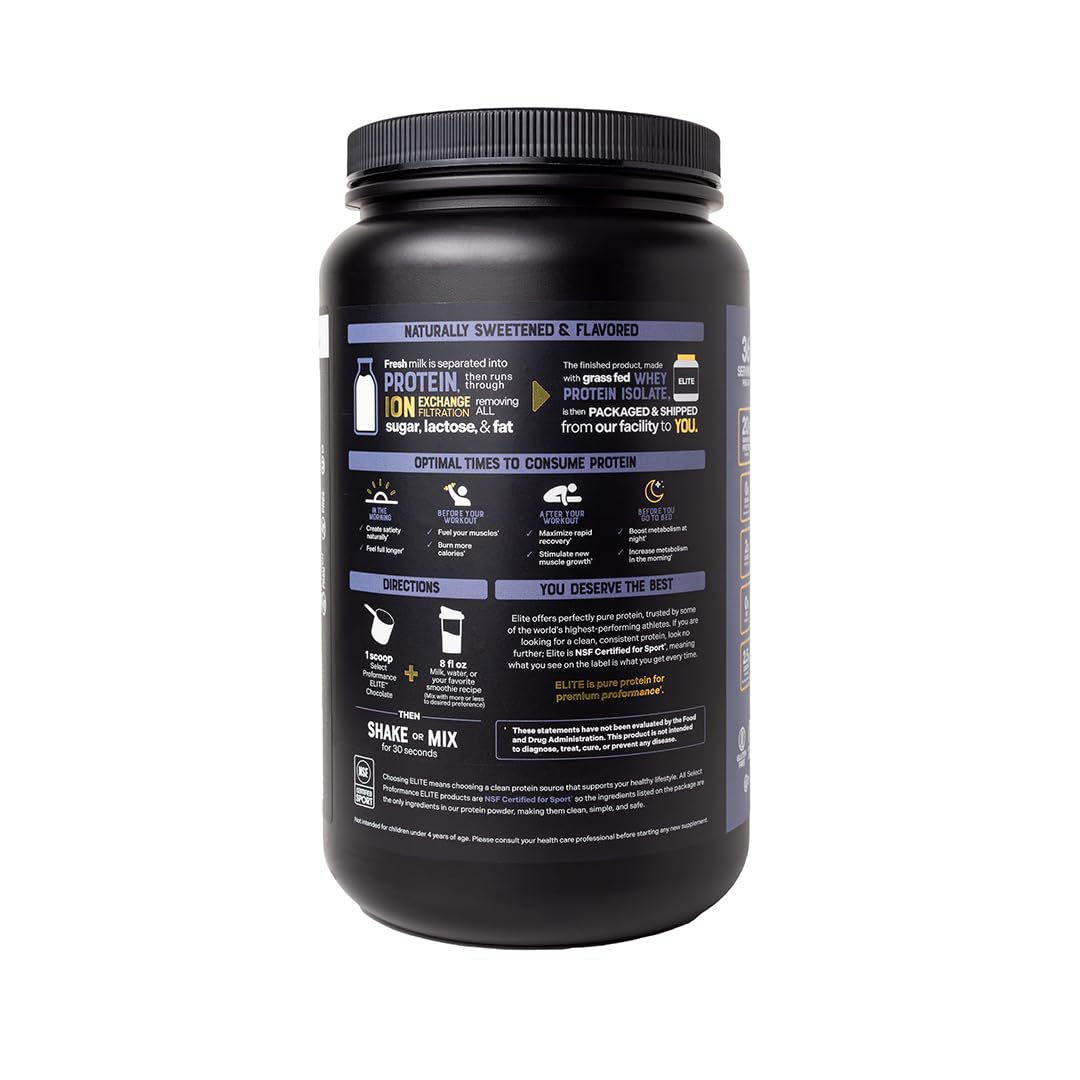 Silver Star Nutrition Select Proformance Elite label confirms NSF Certified for Sport