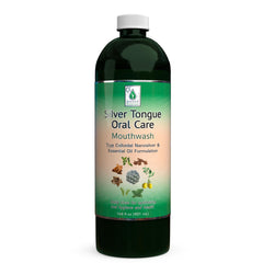 Silver Tongue Oral Care bottle 16 oz front view