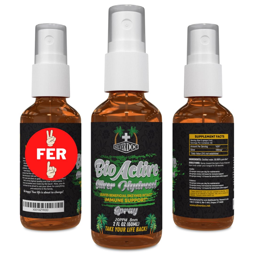 SilverDoc Hydrosol Spray 2oz - front view