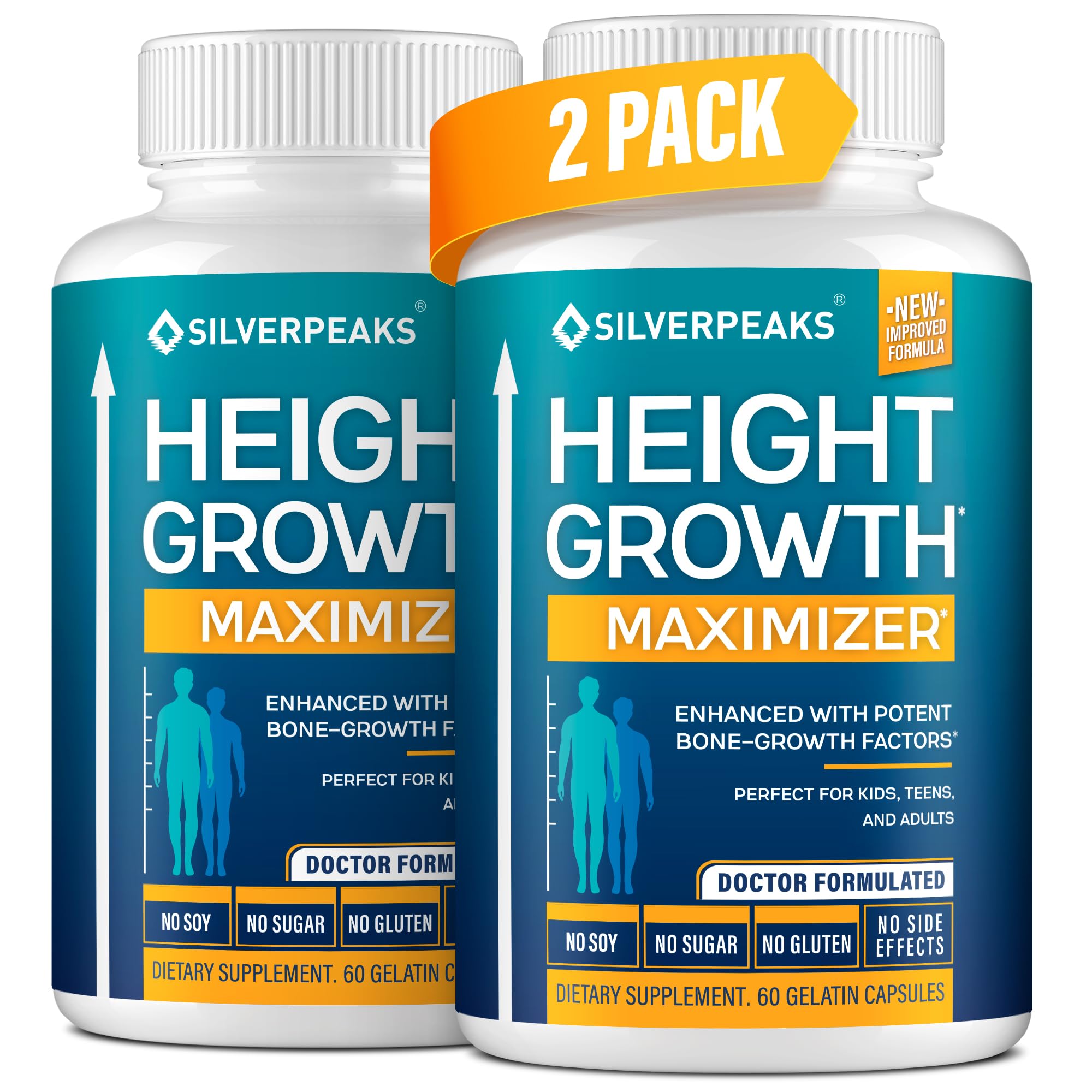 SILVERPEAKS Growth Capsules pack 2 front view