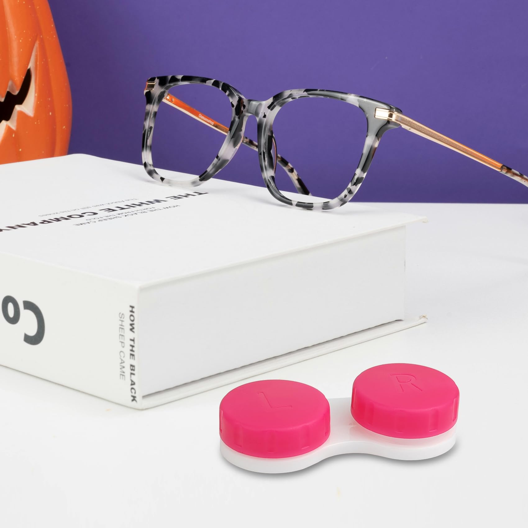 Lightweight plastic lens box for daily use