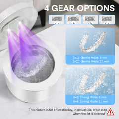 Device with digital timer display powered on