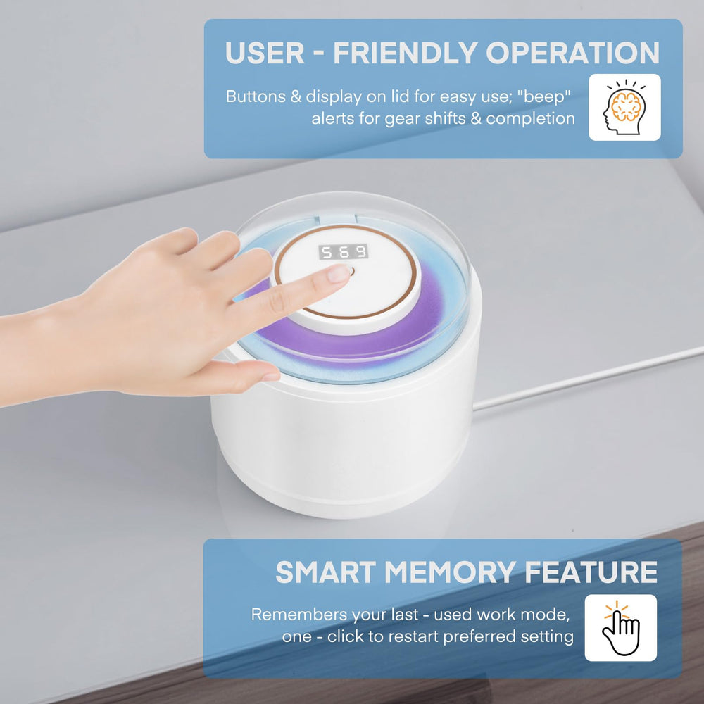 200ml cleaning chamber capacity shown