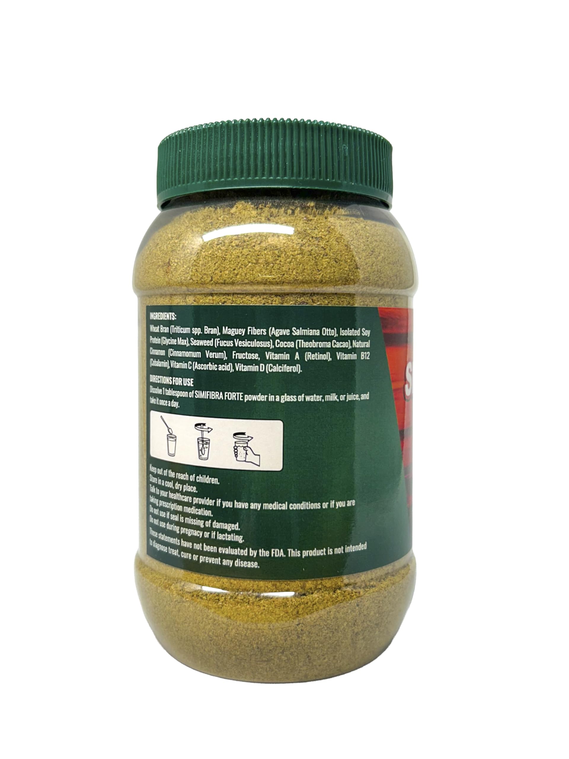 SIMIFIBRA FORTE MX 300g box and powder container