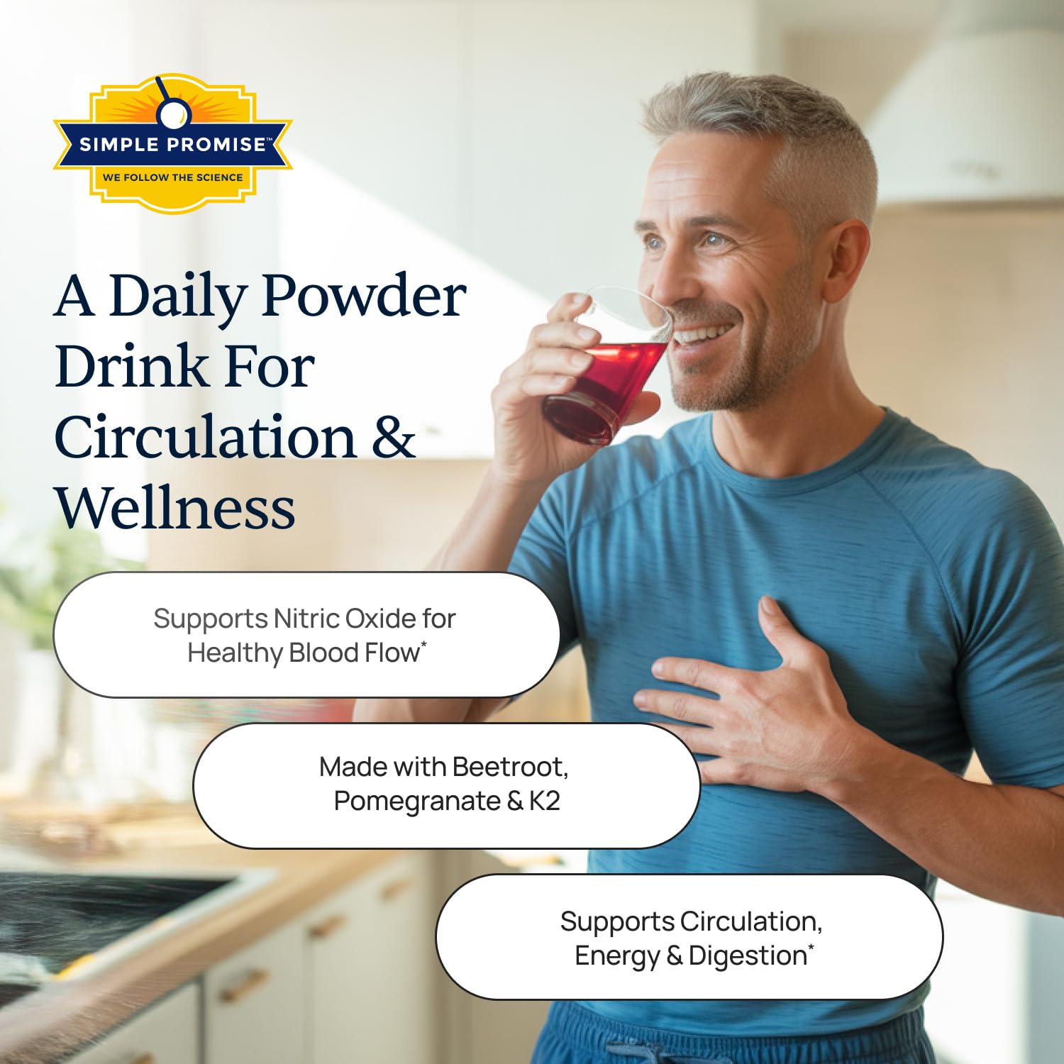 Simple Promise VenoPlus8 beet root scoop highlights easy daily use for energy