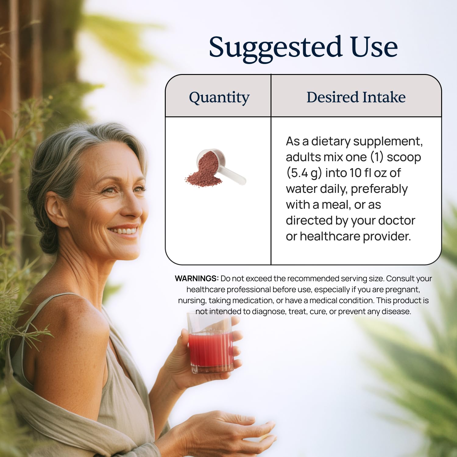 Simple Promise VenoPlus8 packaging shown beside a glass for daily routine