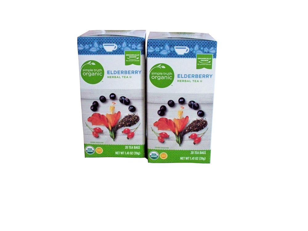 Simple Truth Organic Elderberry Herbal Tea 20 ct Pack of 2 box