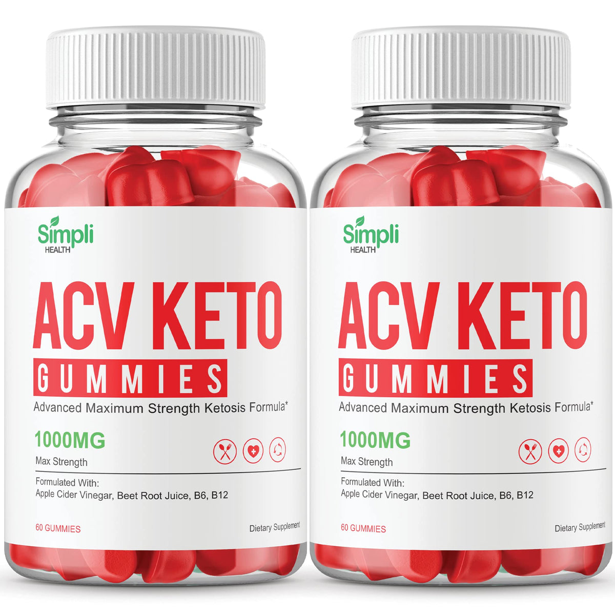Simpli Health ACV Keto Gummies bottle front view