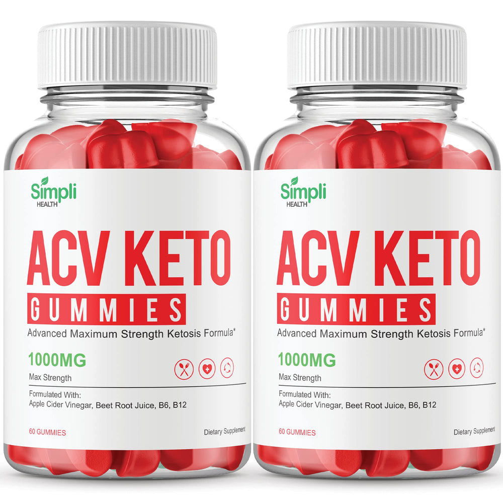 Front label of Simpli Health ACV Keto Gummies bottle