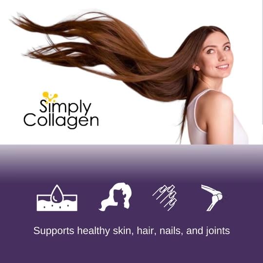 Unflavored collagen powder close-up