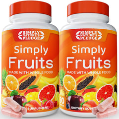 Bottle of Simply Nature's Pledge 90 Fruit Capsules - pack of 2
