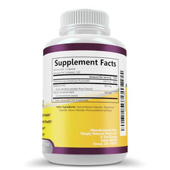 Label detail showing Berberine HCl 500mg with chromium and cinnamon