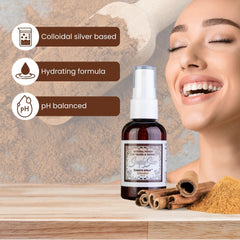 Graphic highlighting the three natural ingredients for dry mouth relief.